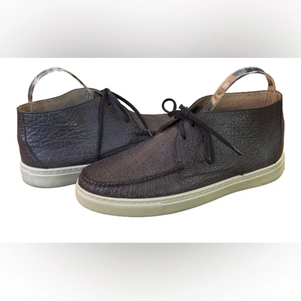 Peter Millar Leather Chukka Sneakers lace up ankl boots MN 9.5 preppy old money